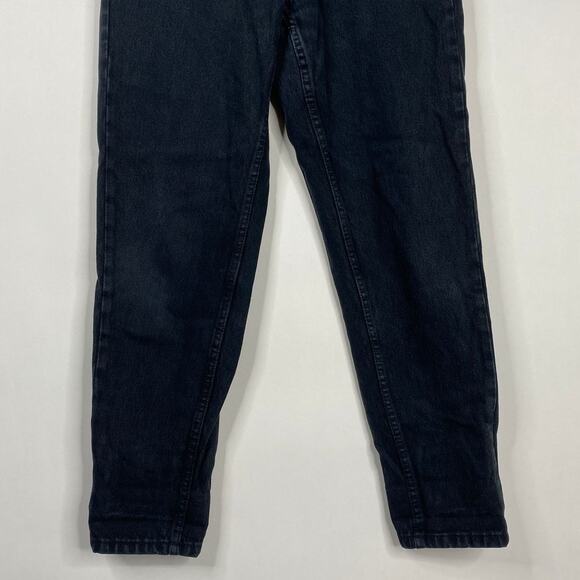 2/$30 ZARA Mom Fit Crop Skinny Jeans Rinsed Black Pure Denim 4 #6275 - Picture 5 of 11